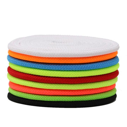 Weiou Laces  5MM Diameter Round Colorful Solid  Polyester Shoe Laces Non Fading All-Match