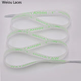 Weiou Hot Style Fashion Clothing 15mm Waterproof Ribbon Printing WATAHHH Flat PVC Laces Transparent