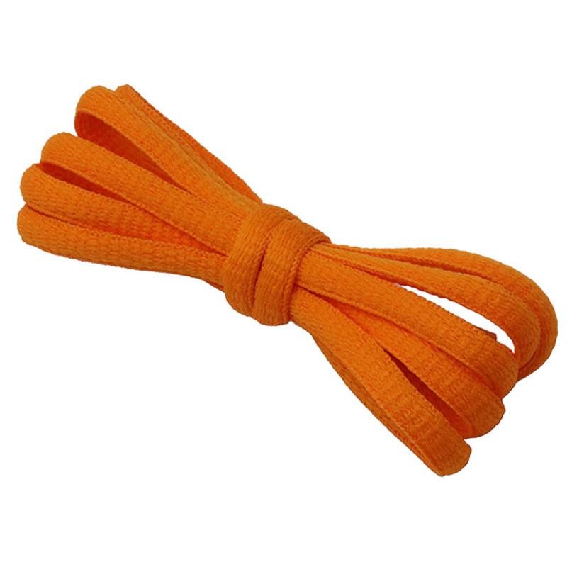 Top Vibrant Orange Pure Cotton Polyester Laces 6MM Oval Shoe Accessories High Quality Cords For