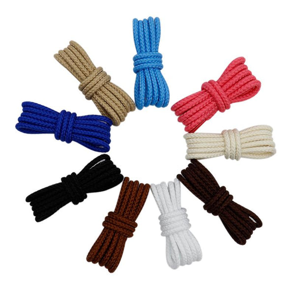 4.5MM Pure Color Polyester Ropes Classic Weave Hiking Boot Laces Durable Shoe Accessories 2021 New