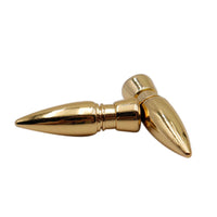 Weiou Manufacturer Metal Shoe Accessories Draw Cord Tips Golden Bullet Alloy-Metal Head Shoe Decoration