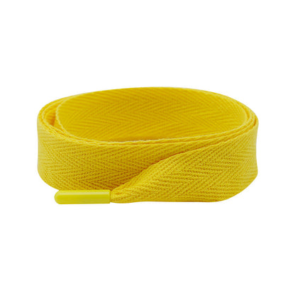 Weiou manufacturer silk shoelace herringbone belt with plastic buckle support customized metal or plastic buckle