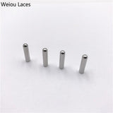 Weiou 4pcs/1Set 3*12.7mm Bullet Metal Aglets For Clothes Accessories Drawstring Shoe Lace Tips