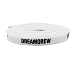 8MM Double Layer Stronger Polyester Shoelaces "DREAMQREW" Letter Printing Unisex For Canvas Boots