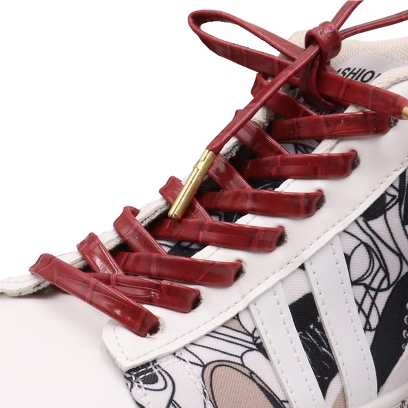 Weiou Children Women Men Boots Sneakers Shoestring 0.7 Cm Flat Leather Shoe Laces All Matched