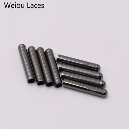 Weiou New 100 Pcs Women Men Shoe Lace Tips Replacement Head For Shoestrings Bullet Aglets Round