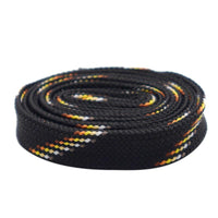 Premium Polyester Striped Shoelaces Chromatic Canvas Bootlace For Sneakers Sport Clothes Cap Pants