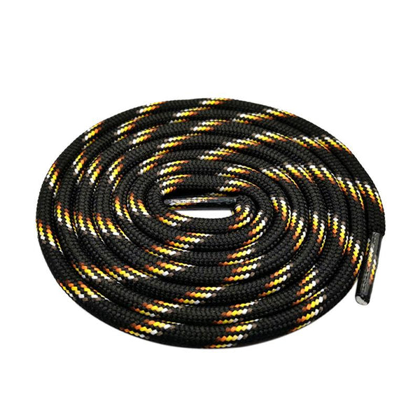 6mm Thick Round Rope Shoelaces Boots Outdoor Sport Casual Round Shoe Lace Colorful Black Drawstring