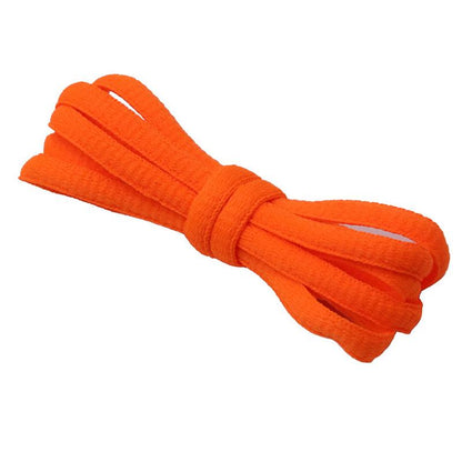 Top Vibrant Orange Pure Cotton Polyester Laces 6MM Oval Shoe Accessories High Quality Cords For