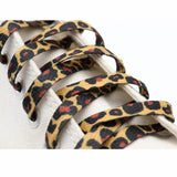 10 Pairs Cordon Classic Leopard Shoelaces Flat Lace For Jumpman 3 3s Basketball Shoestrings Shoe