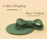 3MM Blue Yellow Thiny Ropes Perfect Quality Polyester Lacet Boots Sneaker Canvas Shoe Women Bracelet