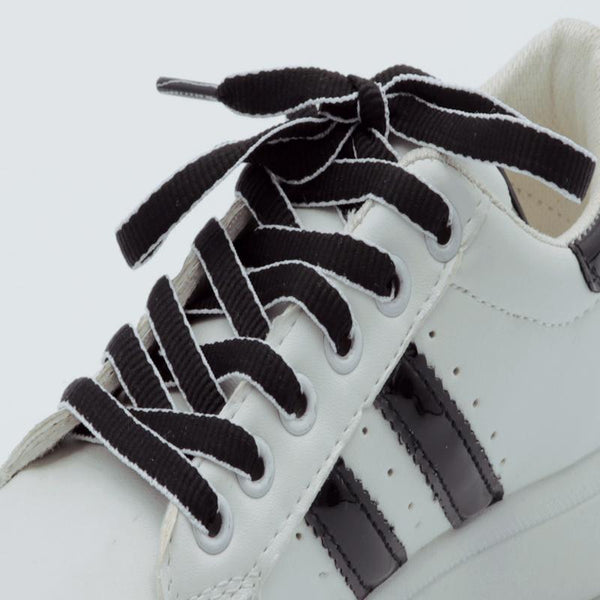 Weiou Special Laces 8MM Refined Machine Production Luxury Quality Cords Black White Unique Shoelaces