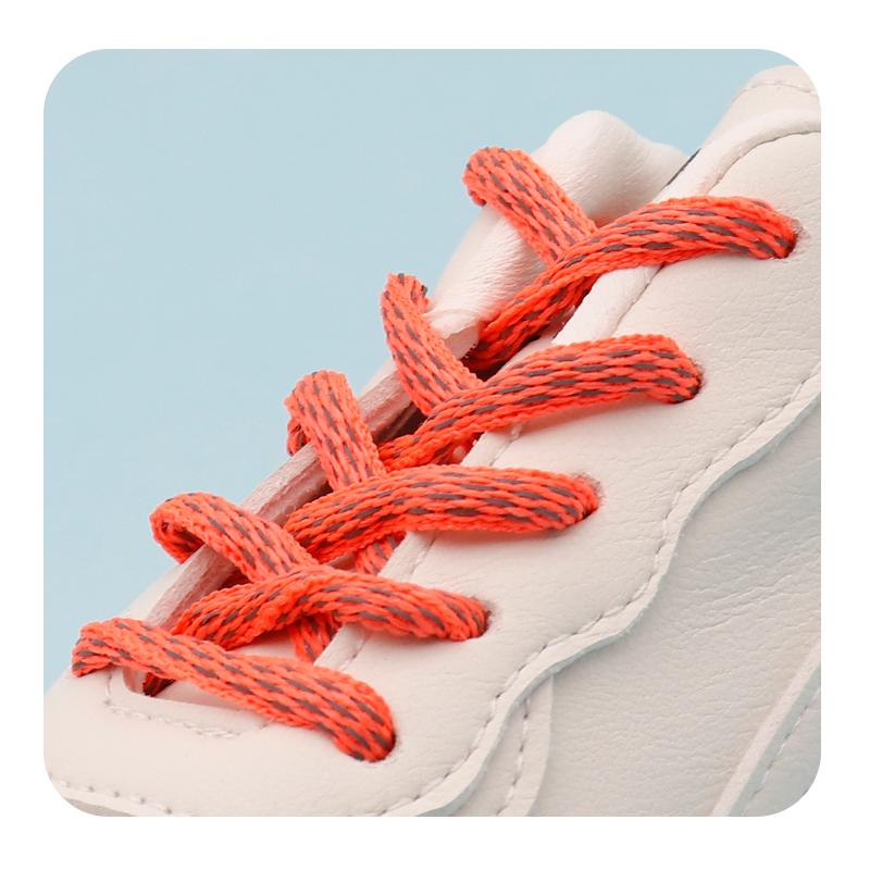 Weiou Fashion Orange Cord 6MM Unique Shape 3M Reflective Shoelaces Luxury Shoe For Men Women 2020