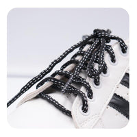 6MM Unique Oval Shoelaces Clothing Men Women Sneaker 2021 Autume Winter Black Gray Unisex Ropes For