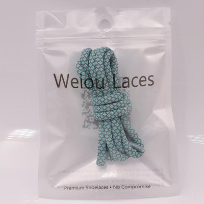 Weiou Shoe Accessories 4.5MM Emerald Green Reflective Lace Eco-Friendly Advanced Luminous Rope For