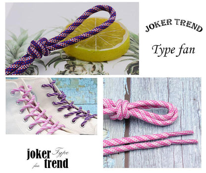 4.5MM Round shoestring High Quality Polyester Shoelaces For Women Sneaker 2021 Tennis Running Sport