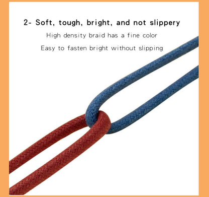 3MM Thiny Round Shape Waterproof Waxed Laces 100% Cotton Easy Decorations Many-Hued Swimming Pants