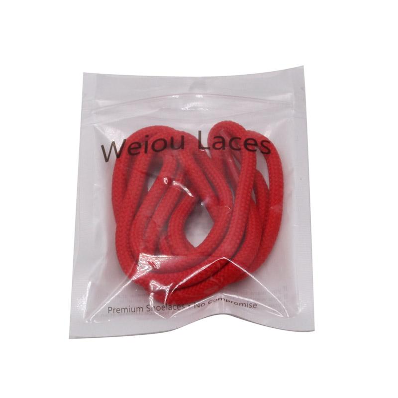 Weiou Laces  5MM Diameter Round Colorful Solid  Polyester Shoe Laces Non Fading All-Match