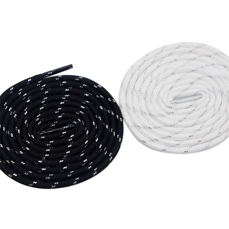 Weiou Custom Design Polyester Rope Outdoor Climbing vintage Pure Color Round Double Twill Shoelaces For Casual Sneakers Shoes