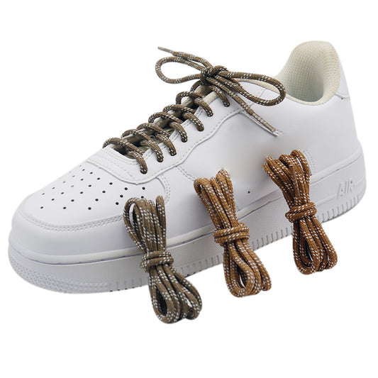 Weiou Polyester Rope Outdoor Climbing vintage Custom Design Round Solid Color Shoe Lace For Shoes