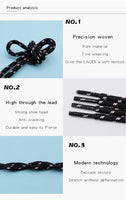 4.5MM Top Shoe Accessories Polyester Ropes Black Pink Shoelaces Unisex For Pro Men Women Sneaker