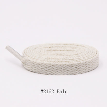 Weiou Shoe Accessories Support Custom Design Cheap Wholesale 8mm Width Flat Cotton Fabric Mesh Shoelaces