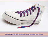 7MM Casual Shoelaces Beige&Black Blue&Red Double Color Combination High Quality Men Women Sneaker