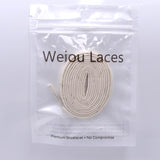 Apricot Flat Printed Lettering Double Polyester Cotton Shoelaces 0.7cm Wide  Air Force 1 Custom Shoelaces No Minimum