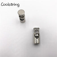 2pcs/Set METAL Cord Locks Spring Stopper Toggle Lock Ends Shoe Buckle Stoppers Shoelaces Rope Alloy