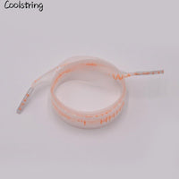 15mm Shoe Accessories Silk Screen Printing Universal PVC Laces Swimming Pant Cord Matte Transparent