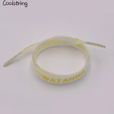 15mm Shoe Accessories Silk Screen Printing Universal PVC Laces Swimming Pant Cord Matte Transparent