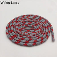 Weiou Mountaineering Shoelaces 0.45 CM Rope Wave Anti-Skidding Shoestrings For Men Outdoor Boots