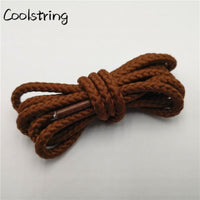 1 Pair Solid Color Round Shoe Laces Unisex Casual Shoelaces Sneakers Shoestring For Canvas Shoes