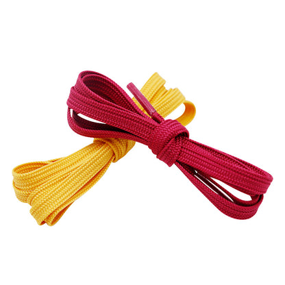 Weiou Manufacturer 50-200CM Length High Quality Polyester Flat Solid Color Shoelaces For Casual Shoes