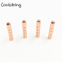 4pcs/set 3.8*22mm bullet metal aglets Shoe Lace Tips Replacement Head for Shoestrings Clothes