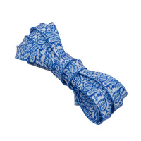 8MM Paisley Shoe Accessories Bright Blue With Bandanna Pattern Heat Transfer Printing Cords Sport