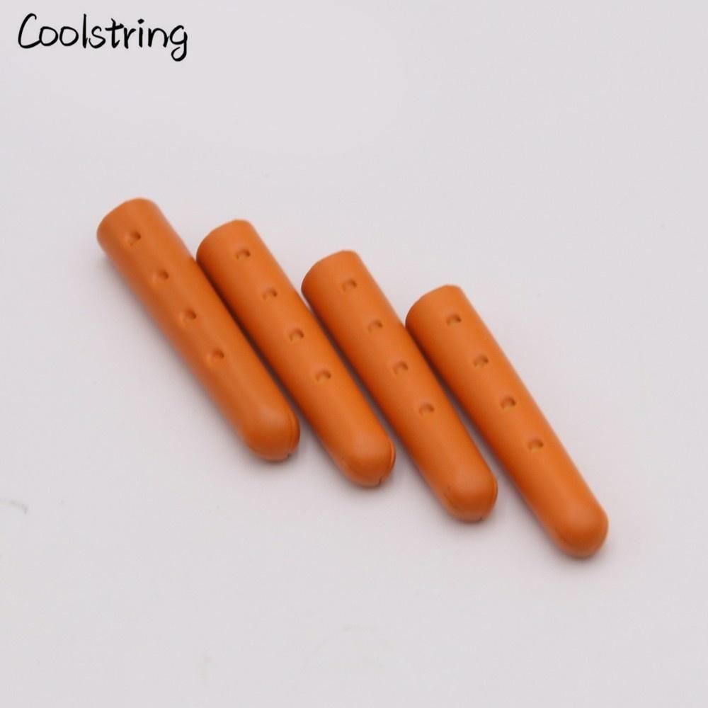 New 4pcs/Set 4-23mm Fluorescent Yellow Orange Painting Metal Tips For Shoelace Drawstring Clothing