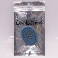 8mm Premium Flat Denim Shoelaces Metal Aglet Classic Laces Customize Your Kicks Blue Black