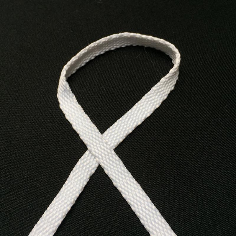 Weiou Classic Shoe Accessories 8MM Cotton Shoestring Retro White Unique Shoelaces Bumpy Texture