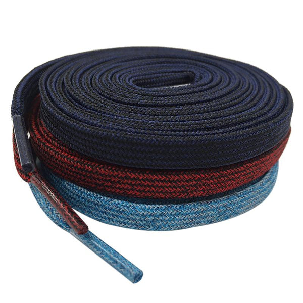 60-180cm Customizable Multicolor Flying Weaving Flat Type Polyester Shoelaces Men Women Snekaer