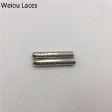 Weiou(100Pcs/25sets) Luxury Seamless Shiny Metal Tips DIY Round Bullet Aglets Clothing Laces Head