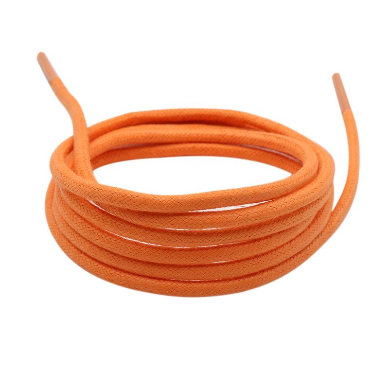 Weiou Laces 3MM Thiny Round Cord Anti-Water Rope Shoe Accessory 100% Waxed For Raincoat Belt Orange