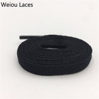 Weiou High Quality 8mm Polyester Fashion Sports Casual Shoe Lace Solid Single Layer Flat Sneakers