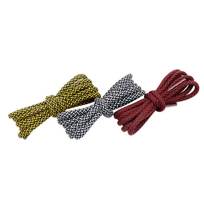 Weiou Brand New Polyester Rope Outdoor Climbing vintage Pure Color Round Two Color Shoelaces For Casual Sneakers Shoes