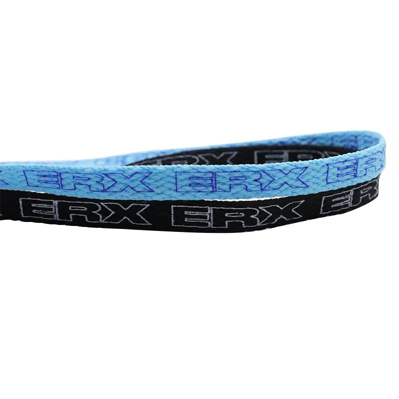 Weiou Sport Print ERX Shoelaces 0.8 Flat Blue Black Polyester Shoestrings Hiking Running Sneakers