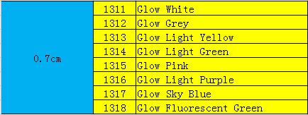 New Arrival Night Shoelace Flat Shoe Laces Luminous Glow In The Dark Athletic ShoeLace 7mm Colorful