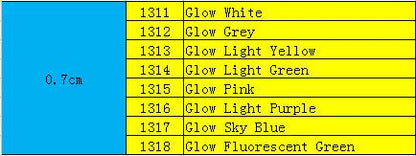 New Arrival Night Shoelace Flat Shoe Laces Luminous Glow In The Dark Athletic ShoeLace 7mm Colorful