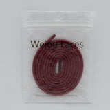 Weiou Shoe Laces 3MM Round Shape Thiny Ropes 100% Cotton Waxed Waterproof Easy Decorations Swimming