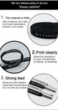 8M Flat Shape Shoe Decoration Japanese Letters Silk Screen Printing Black White Cords For Canvas