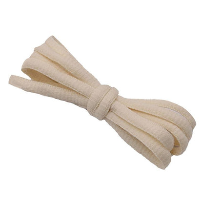 Weiou 6MM Oval Shoelaces Clothing Beige Grey Elegant Color Polyester Pure Cotton Travelling Ropes